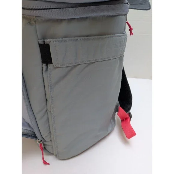 Coleman Grey Collapsible Insulated Backpack Cooler Bag Lunch Travel NEW - Picture 10 of 10
